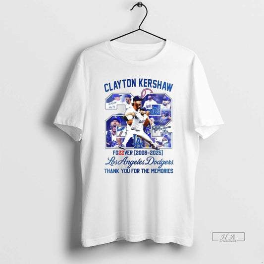 Official Clayton Kershaw Forever 22 La Dodgers Thank You For The Memories
