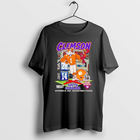 Official Clemson Tigers Beat South Carolina 2025 Our State Mascot Chriast T-Shirts, Hoodie, Sweatshirt | AU18TeeNovaLab.com