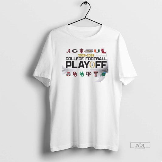 Official College Football Playoff 12 Team 2025 2025 Men T-Shirts, Hoodie, Sweatshirt | AU18TeeNovaLab.com