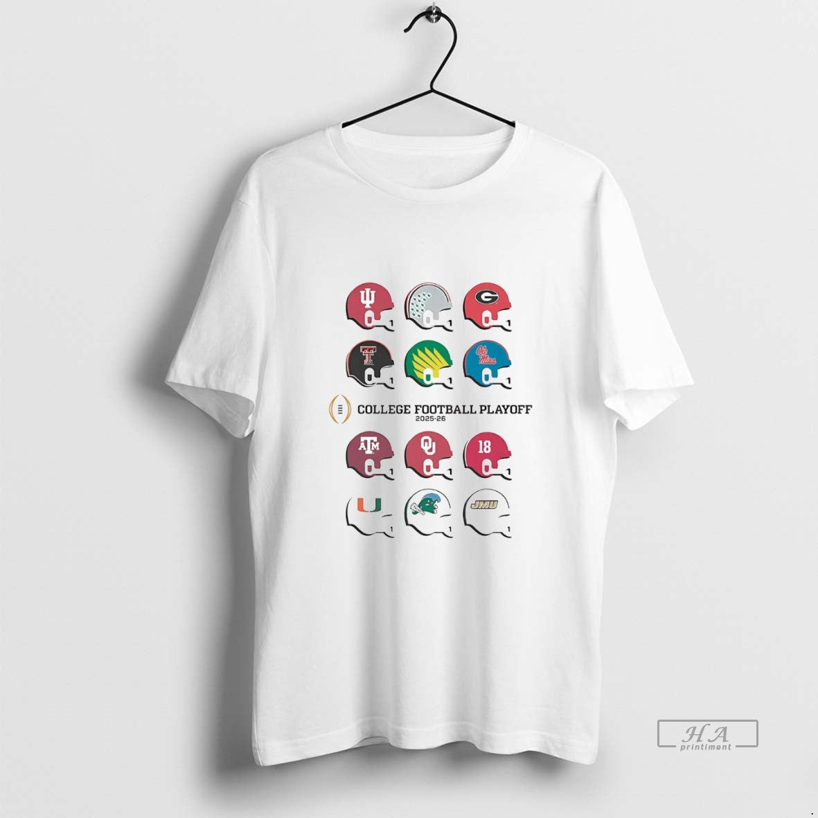 Official College Football Playoff 2025 Team Helmets T-Shirts, Hoodie, Sweatshirt | AU18TeeNovaLab.com