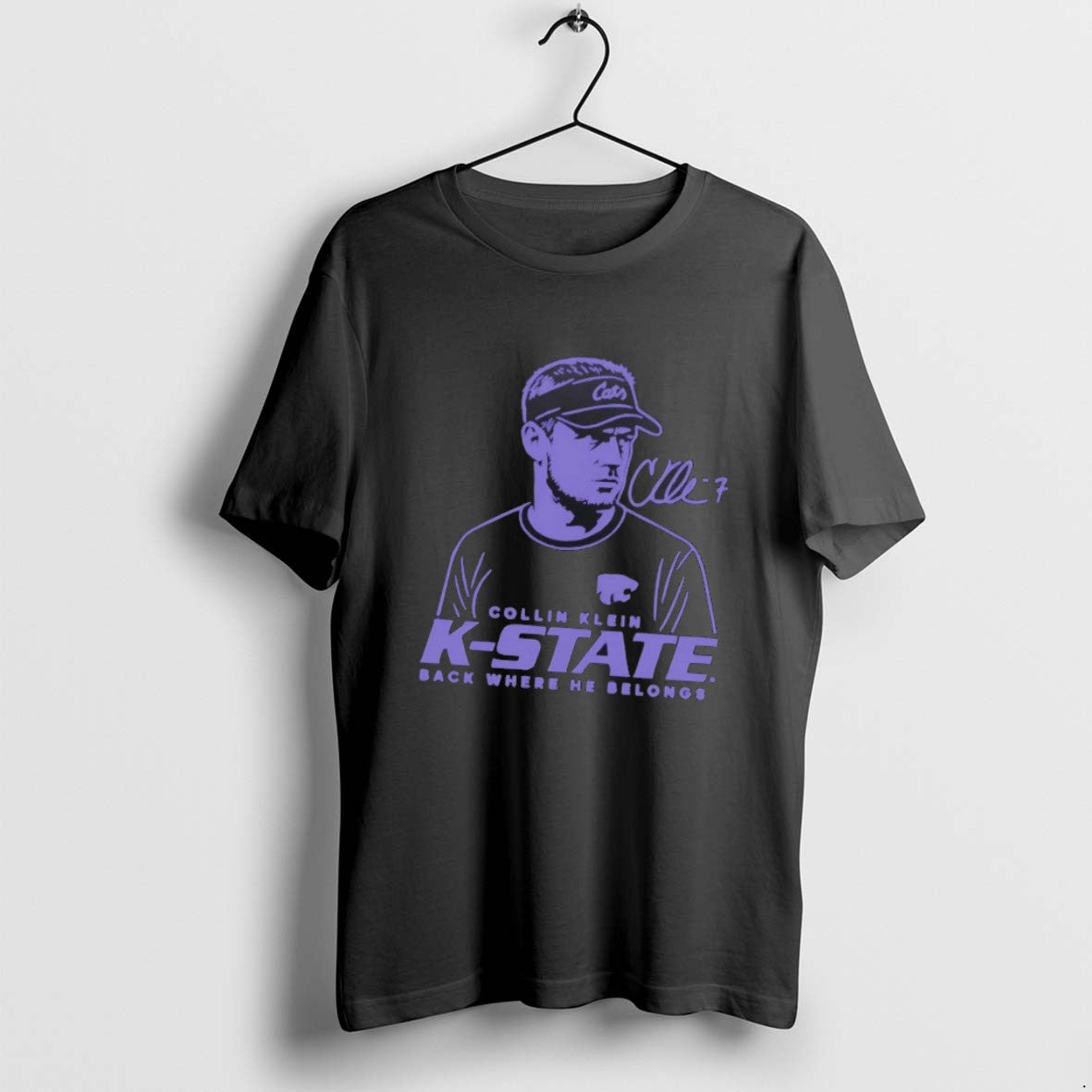 Official Collin Klein Back Where He Belongs K State Wildcats T-Shirts, Hoodie, Sweatshirt | AU18TeeNovaLab.com