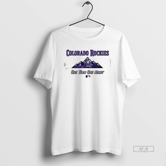 Official Colorado Rockies One Team One Heart Mlb T-Shirts, Hoodie, Sweatshirt | AU18TeeNovaLab.com