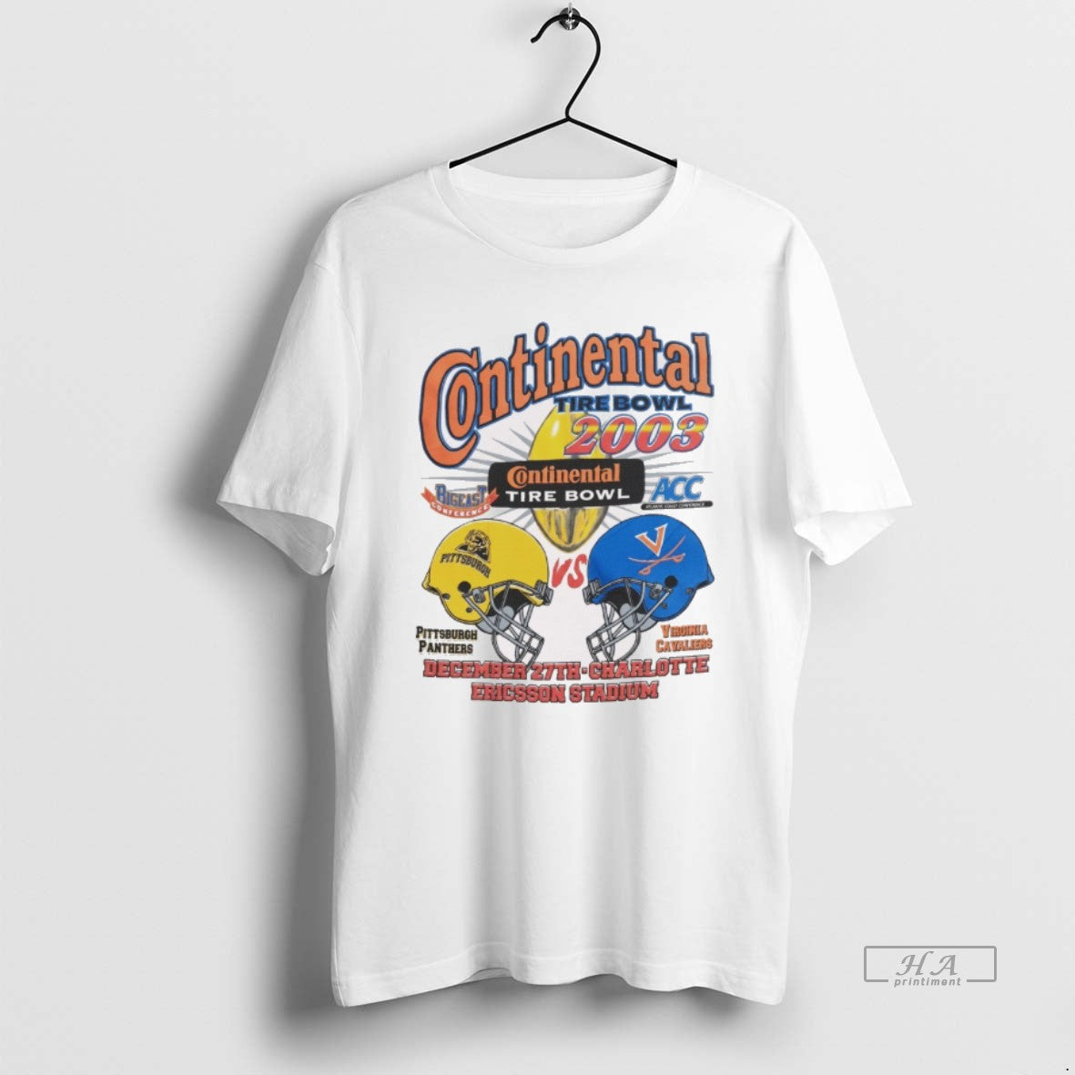 Official Continental Tire Bowl 2003 Pittsburgh Panthers Vs Virginia Cavaliers December 27th Charlotte Ericsson Stadium...