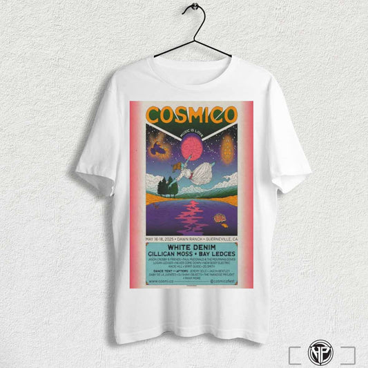 Official Cosmico May 16 18 2025 Dawn Ranch In Guerneville Ca Poster T Shirts Trending