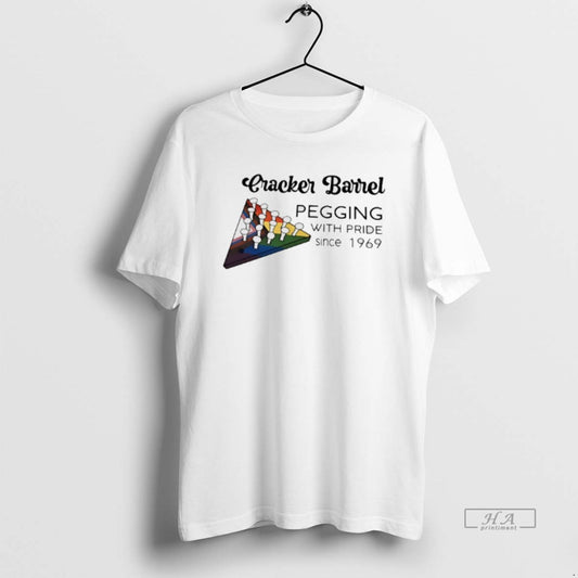 Official Cracker Barrel Pegging With Pride Since 1969 Lgbtq T-Shirts, Hoodie, Sweatshirt | AU18TeeNovaLab.com