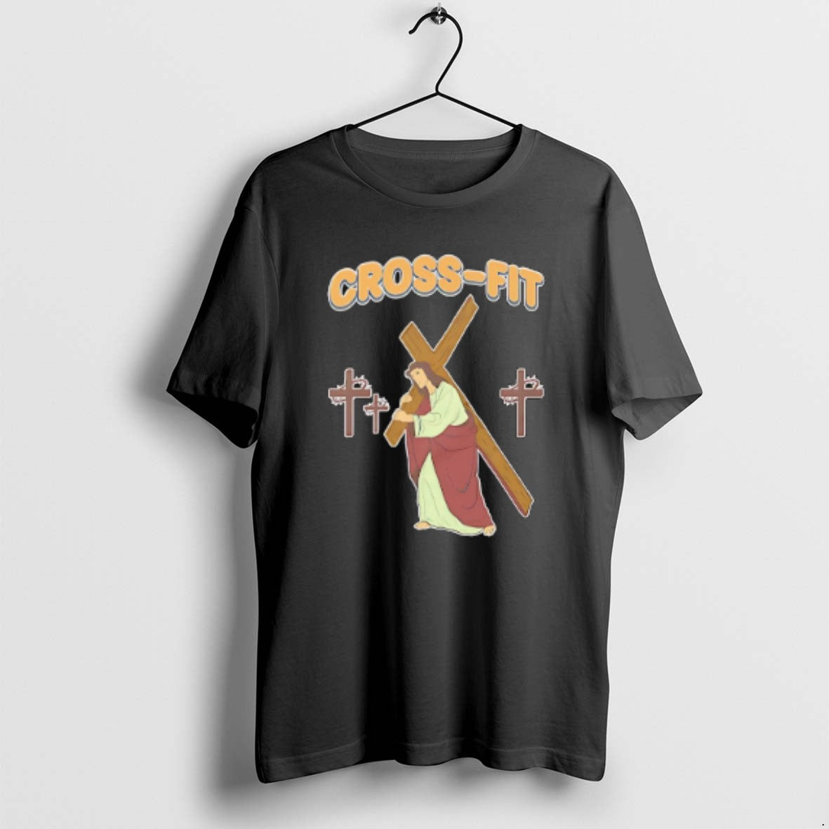 Official Cross Fit Jesus Carries The Cross T-Shirts, Hoodie, Sweatshirt | AU18TeeNovaLab.com
