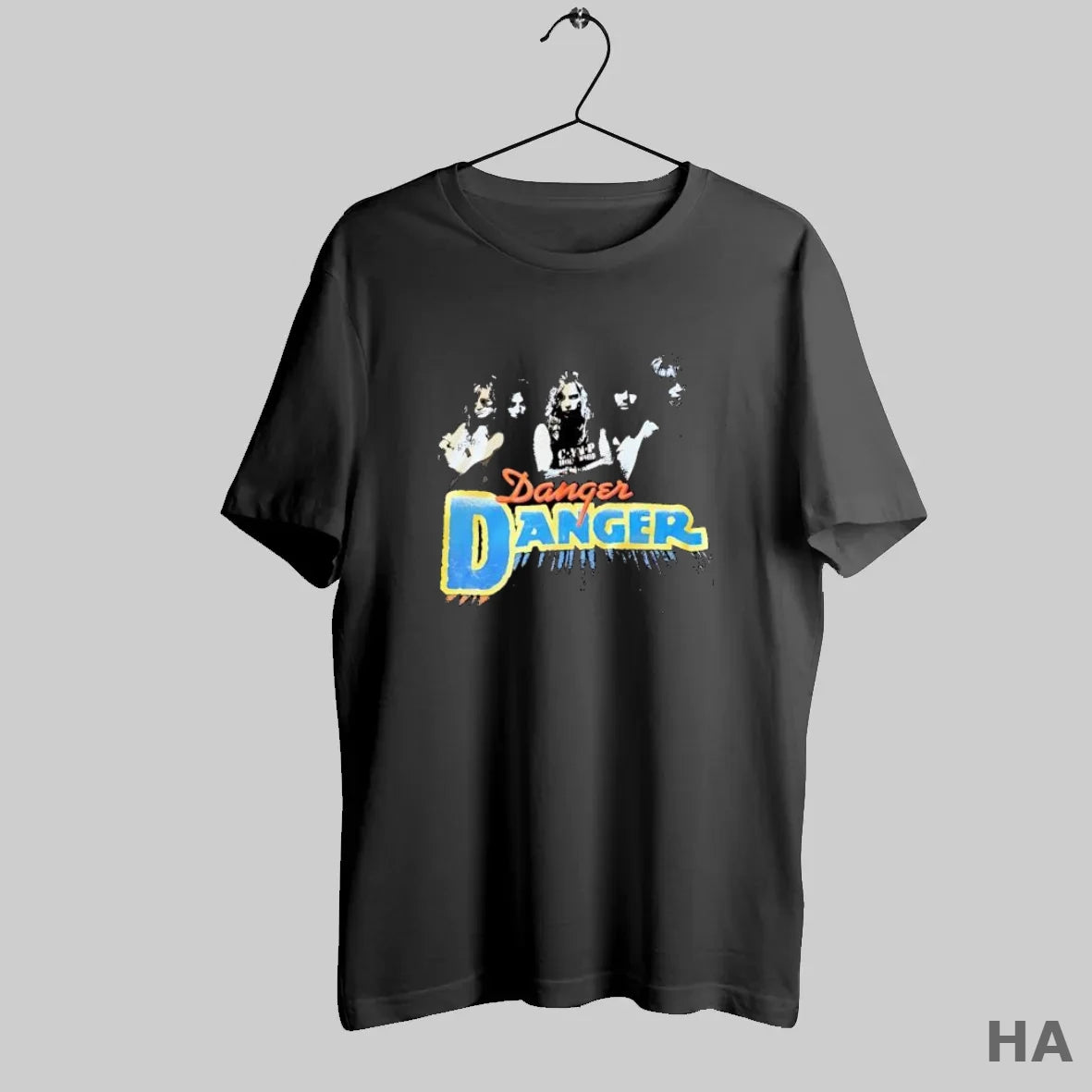 Official Danger Danger Band Logo 80s Rock S Black