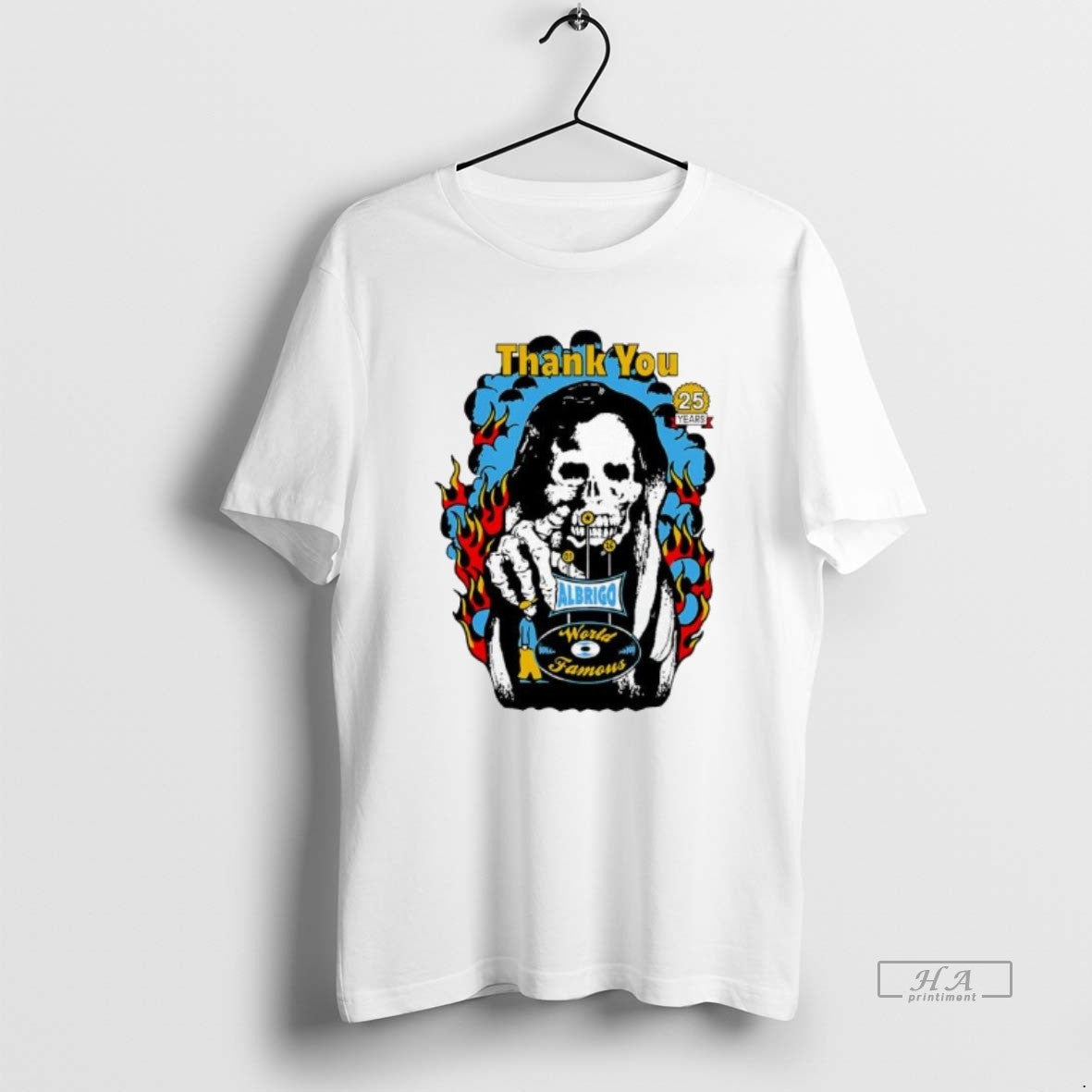 Official Daniel Albrigo World Famous Celebrating 25 Years Thank You T-Shirts, Hoodie, Sweatshirt | AU18TeeNovaLab.com