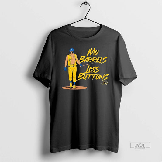 Official Danny Lehmann Mo Barrels Less Buttons La Dodgers T-Shirts, Hoodie, Sweatshirt | AU18TeeNovaLab.com