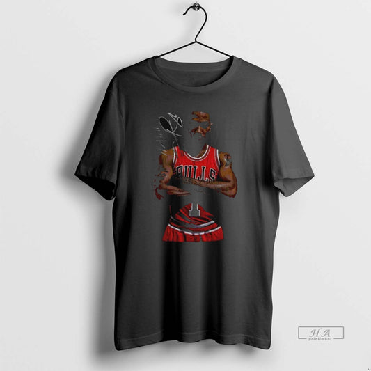 Official Derrick Rose Posing Chicago Bulls Nba Basketball Signature T-Shirts, Hoodie, Sweatshirt | AU18TeeNovaLab.com