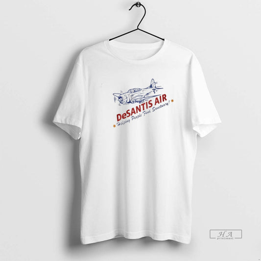 Official Desantis Air Helping People Find Sanctuary T-Shirts, Hoodie, Sweatshirt | AU18TeeNovaLab.com
