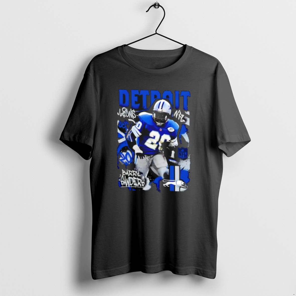 Official Detroit Lions Barry Sanders Star Player T-Shirts, Hoodie, Sweatshirt | AU18TeeNovaLab.com