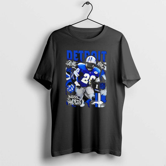 Official Detroit Lions Barry Sanders Star Player T-Shirts, Hoodie, Sweatshirt | AU18TeeNovaLab.com
