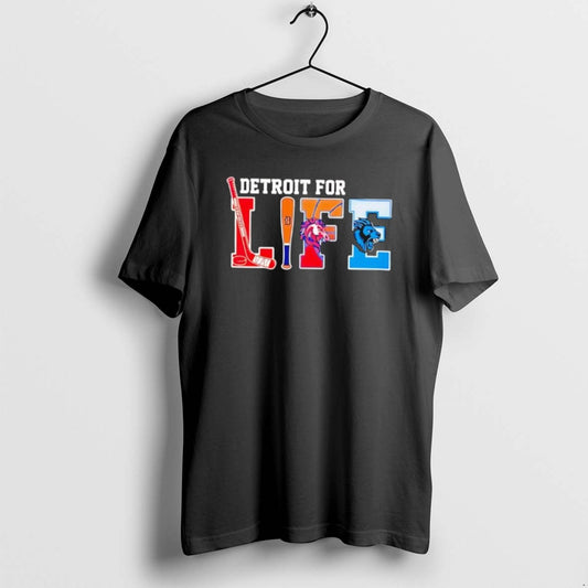 Official Detroit For Life Sports Teams Tigers Lions Red Wings Pistons T-Shirts, Hoodie, Sweatshirt | AU18TeeNovaLab.com