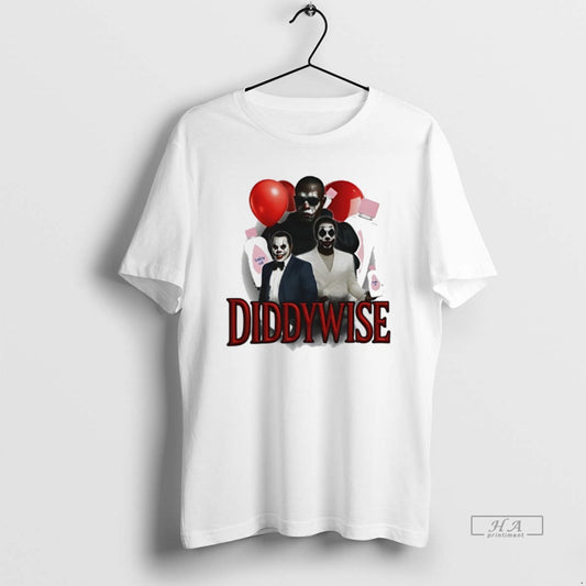 Official Diddywise Diddy Baby Oil Horror Clown Mask T-Shirts, Hoodie, Sweatshirt | AU18TeeNovaLab.com