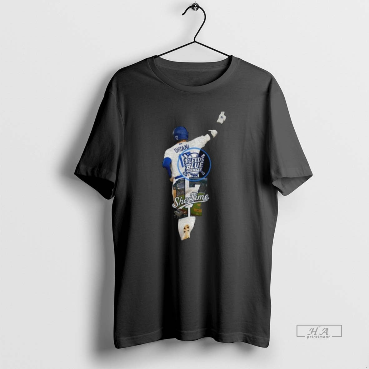 Official Dodgers Shohei Ohtani Sho Time Bleeds Blue