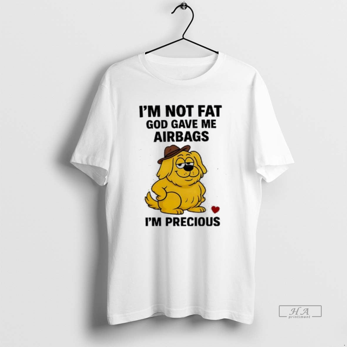 Official Dog Cowboy Hat Im Not Fat God Gave _ce_bc_ce_b5 Airbags Im Precious Cute T-Shirts, Hoodie, Sweatshirt