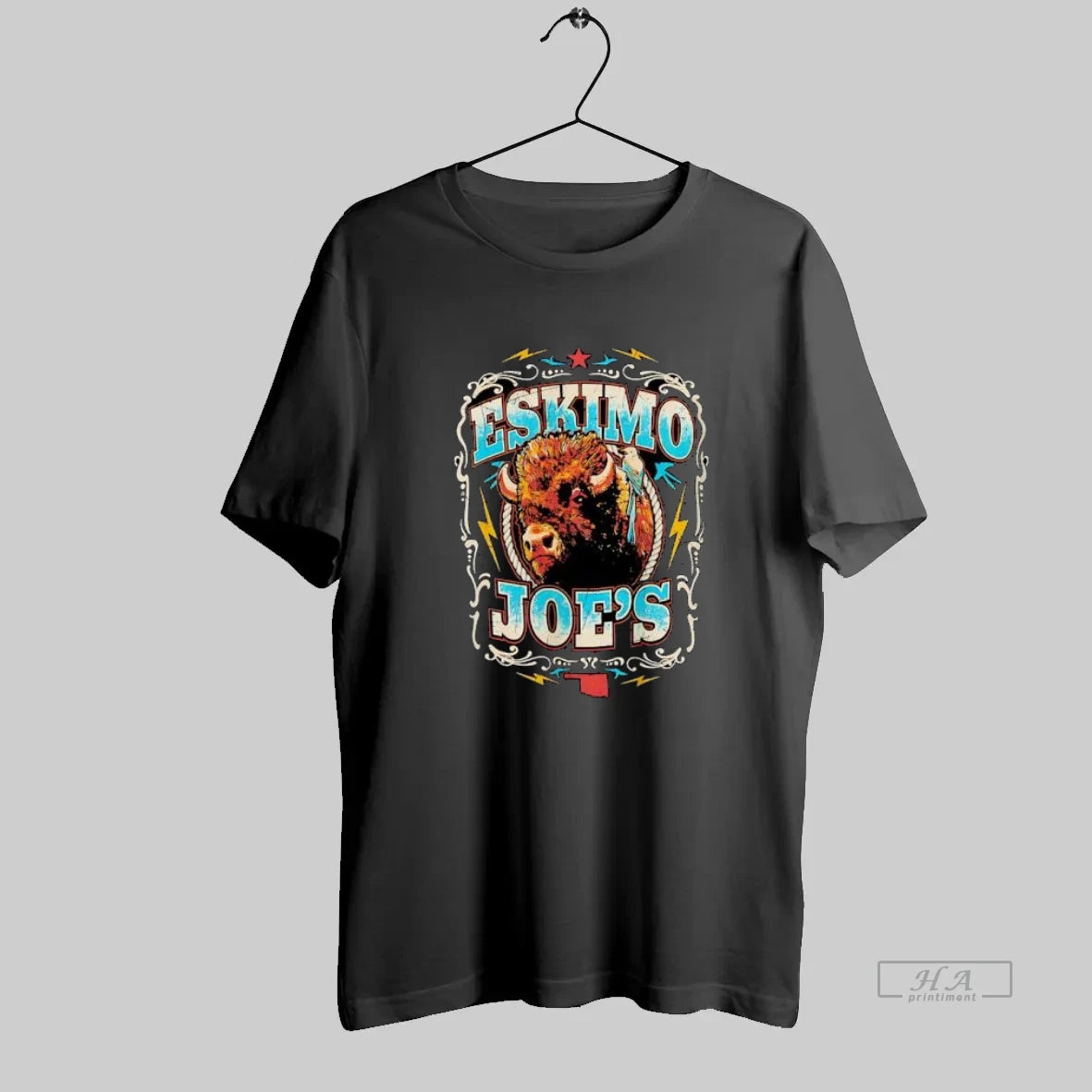 Official Eskimo Joes Oklahoma Buffalo Joe Oklahoma Map