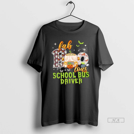 Official Fab Boo Lous School Bus Driver Halloween