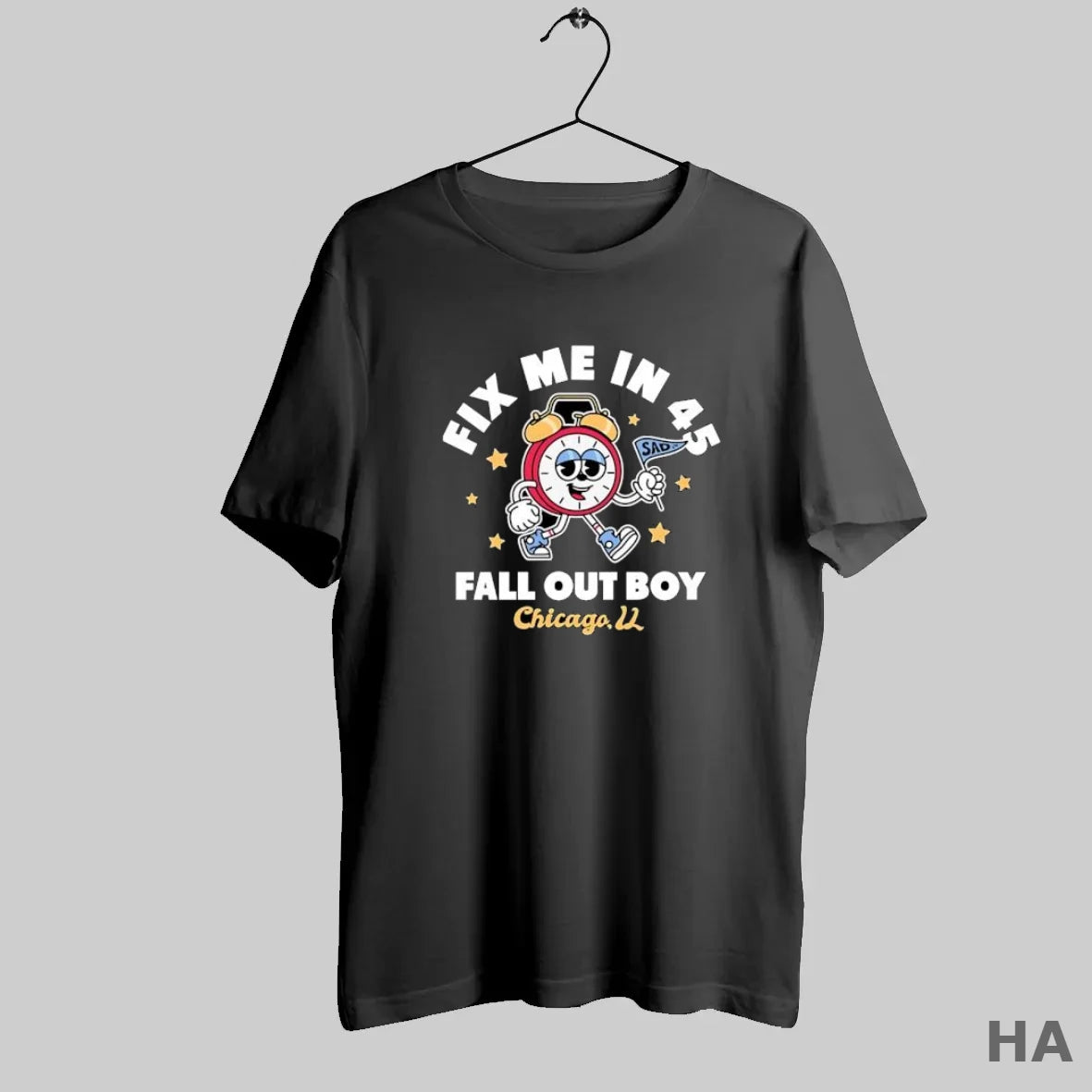 Official Fall Out Boy Chicago Fix Me In 45 Alarm Clock S Black