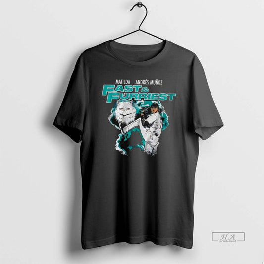 Official Fast Furriest Andres Munoz Seattle Mariners Stylish T-Shirts, Hoodie, Sweatshirt | AU18TeeNovaLab.com