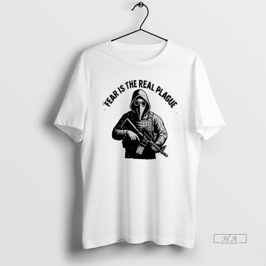 Official Fear Is The Real Plague Doctor Is Holding T-Shirts, Hoodie, Sweatshirt | AU18TeeNovaLab.com