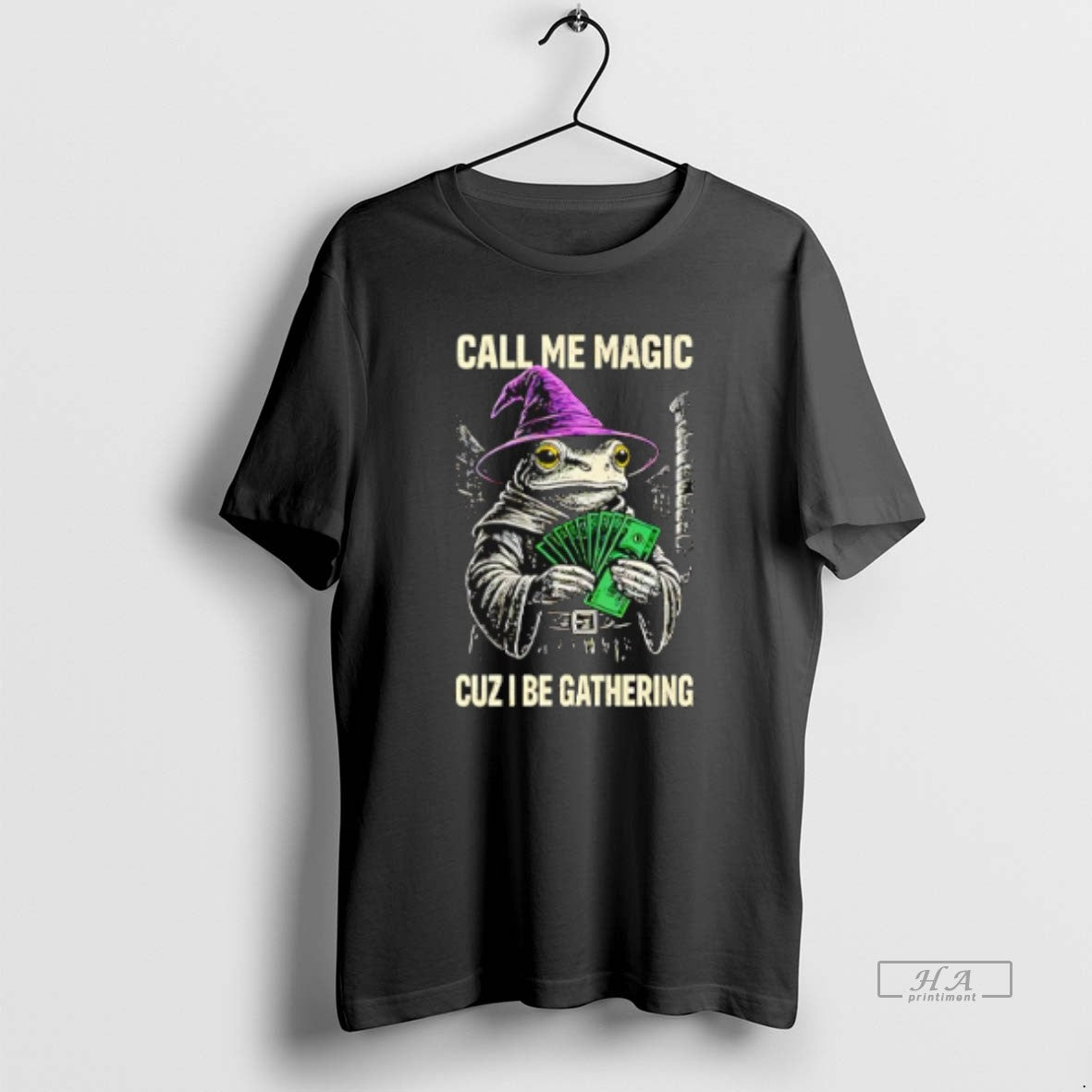 Official Frog Wizard Call Me Magic Cuz I Be Gathering T-Shirts, Hoodie, Sweatshirt | AU18TeeNovaLab.com