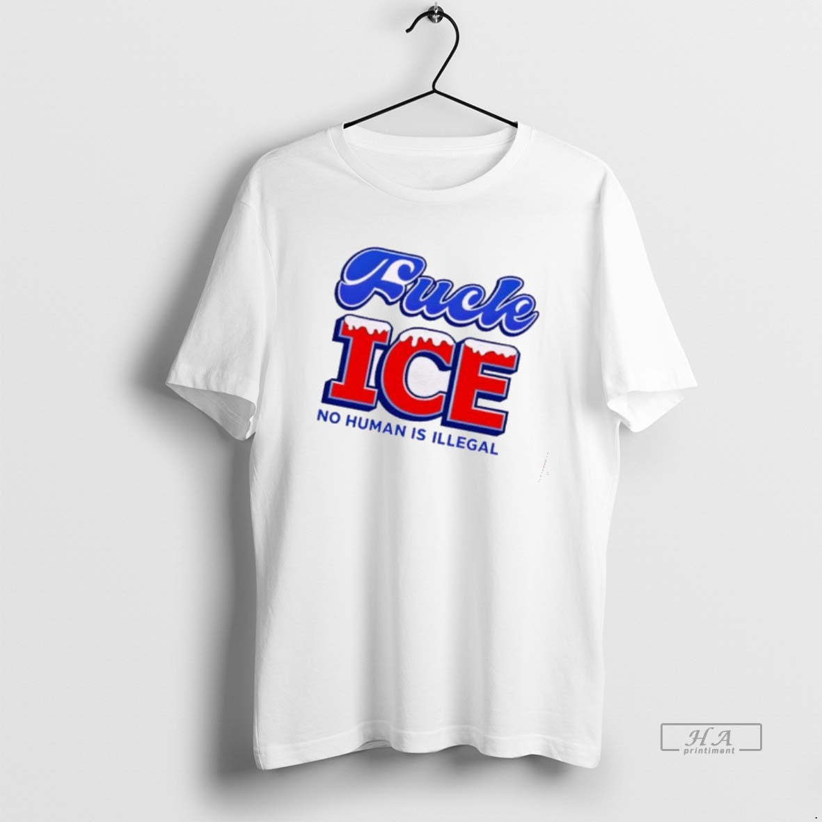 Official Fuck Ice No Human Is Illegal Graphic T-Shirts, Hoodie, Sweatshirt | AU18TeeNovaLab.com