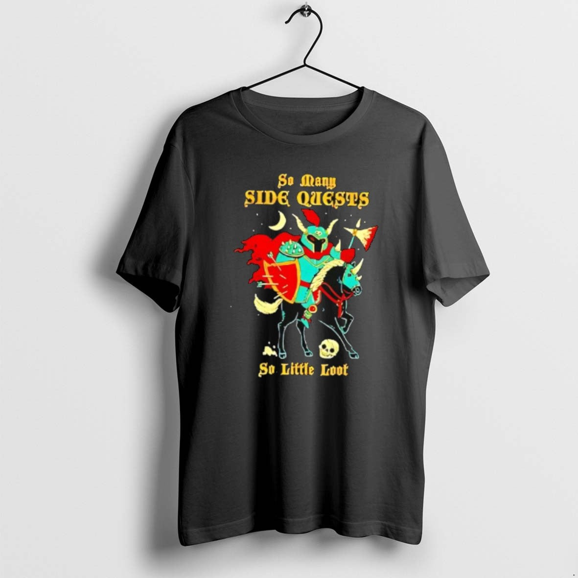 Official Funny So Many Side Quests So Little Loot Graphic T-Shirts, Hoodie, Sweatshirt | AU18TeeNovaLab.com