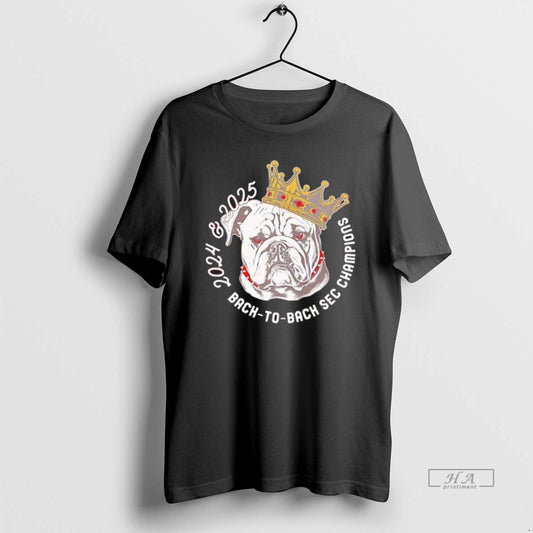 Official Georgia Bulldogs 2024 2025 Back To Back Sec Champions King T-Shirts, Hoodie, Sweatshirt | AU18TeeNovaLab.com
