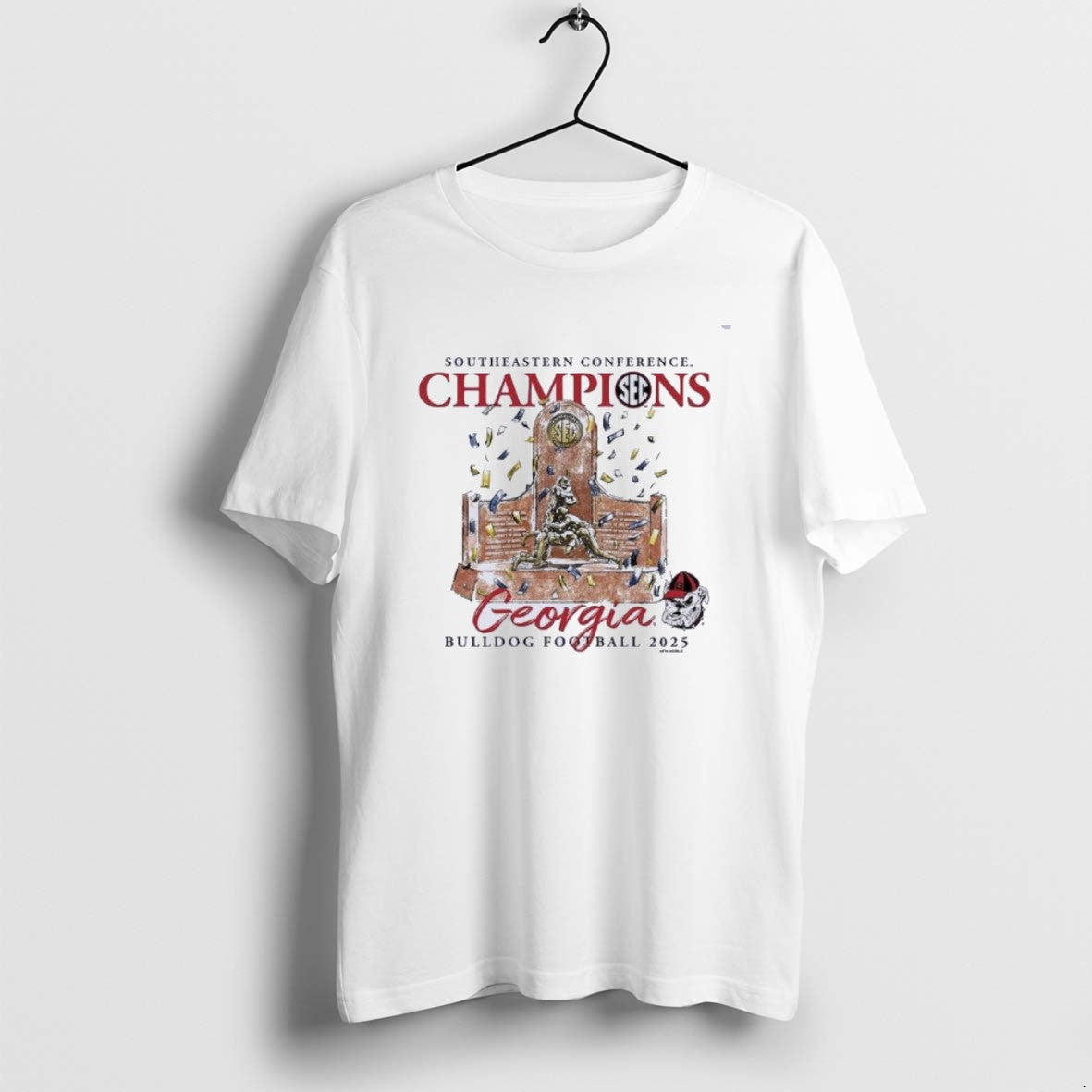 Official Georgia Bulldogs 2025 Sec Football Conference Champions Trophy T-Shirts, Hoodie, Sweatshirt | AU18TeeNovaLab.com