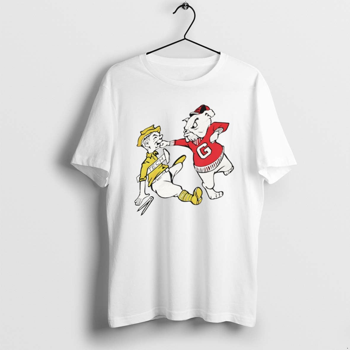 Official Georgia Bulldogs Beat Georgia Tech Yellow Jackets Mascot Meme T-Shirts, Hoodie, Sweatshirt | AU18TeeNovaLab.com
