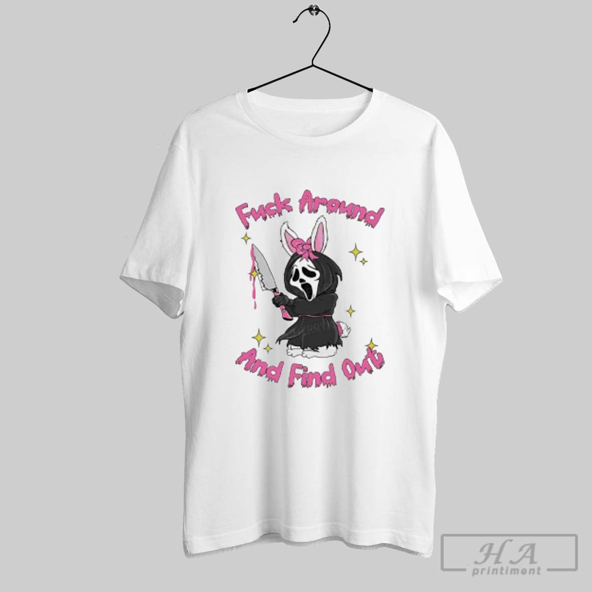 Official Ghostface Rabbit Scream Halloween Fxxk Around Find Out Horror