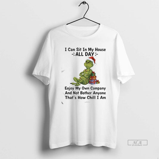 Official Ginch I Can Sit In My House All Day Enjoy My Own Company Merry T-Shirts, Hoodie, Sweatshirt | AU18TeeNovaLab.com