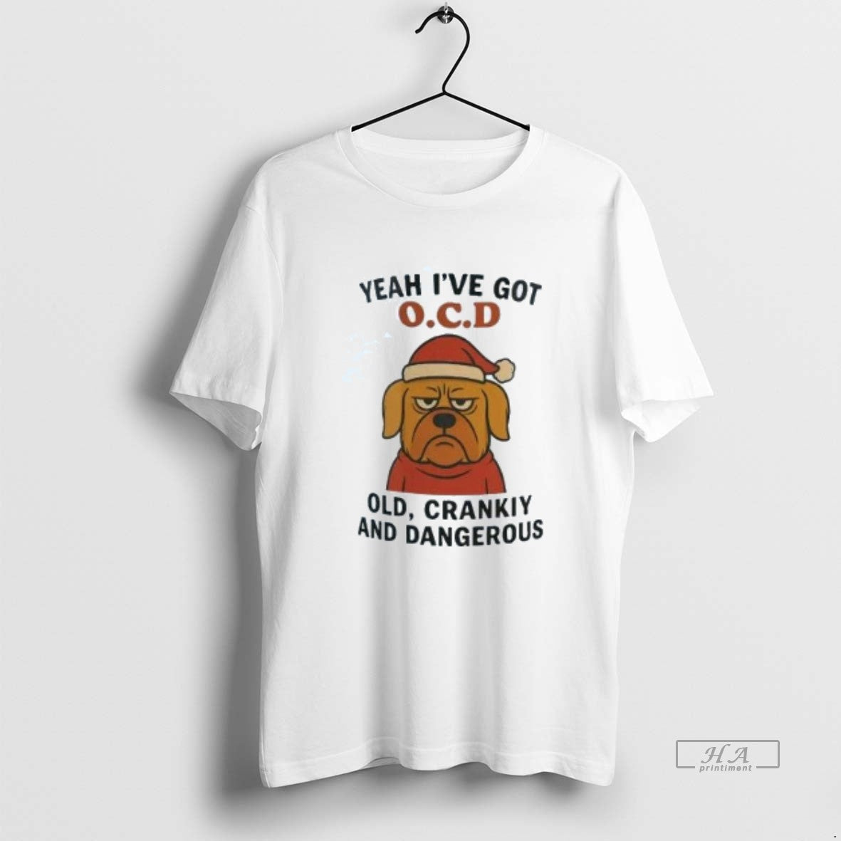Official Golden Retriever Yeah Ive Got Ocd Old Cranky Dangerous Christmas