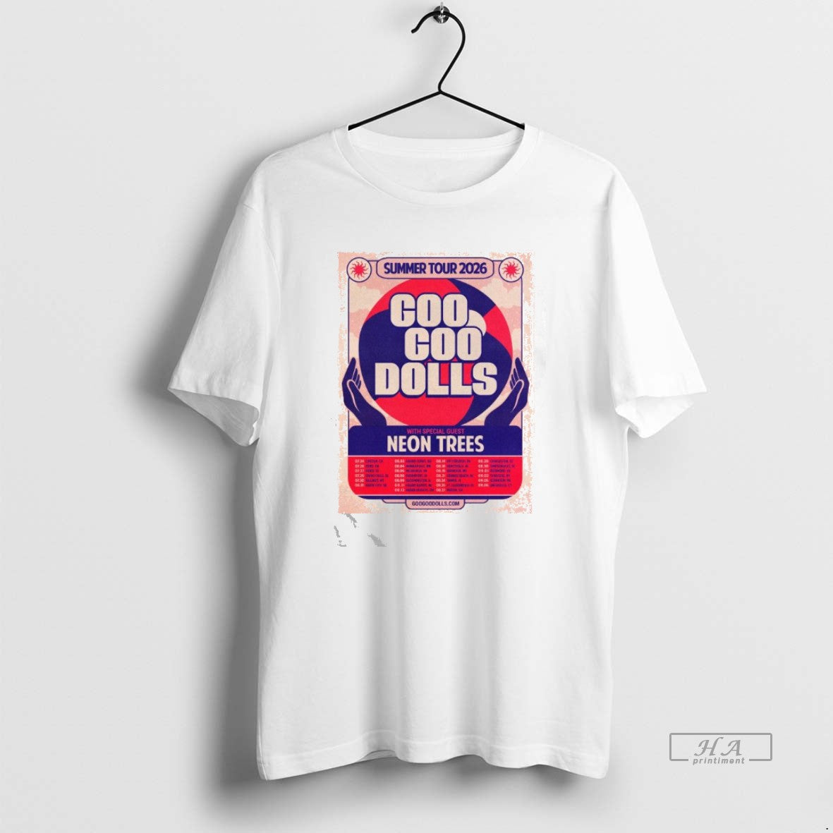 Official Goo Goo Dolls With Special Guest Neon Trees Summer Tour 2026 T-Shirts, Hoodie, Sweatshirt | AU18TeeNovaLab.com