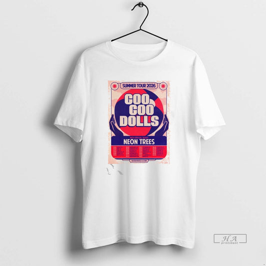 Official Goo Goo Dolls With Special Guest Neon Trees Summer Tour 2026 T-Shirts, Hoodie, Sweatshirt | AU18TeeNovaLab.com