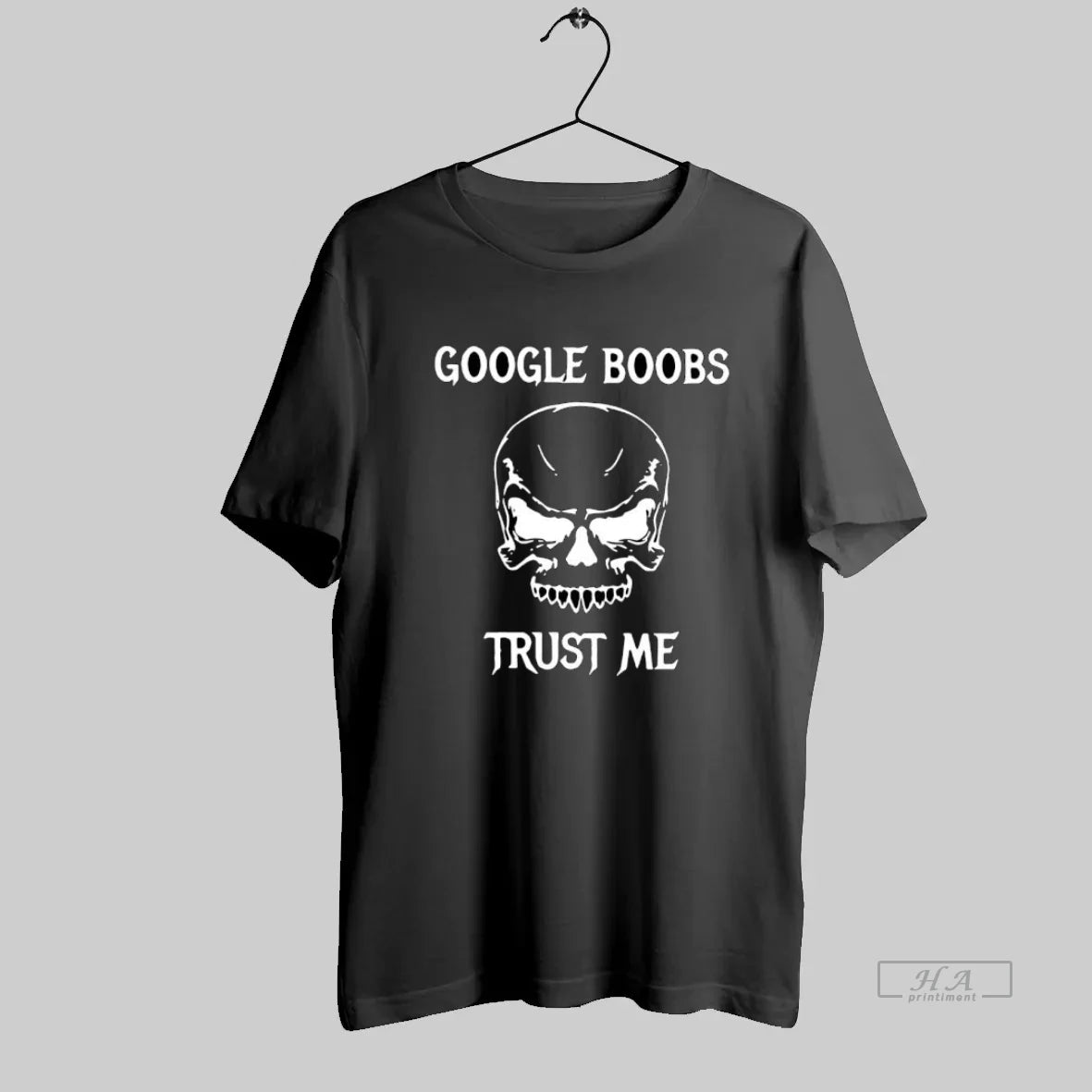 Official Google Boobs Trust Me Skull Funny Sarcastic Goth
