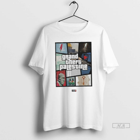 Official Grand Theft Palestine T-Shirts, Hoodie, Sweatshirt | AU18TeeNovaLab.com