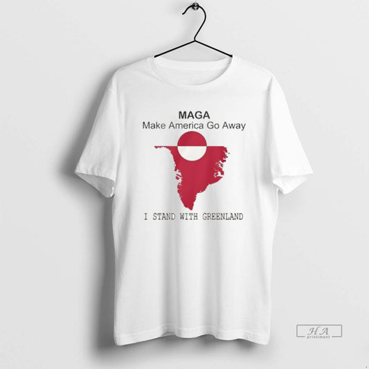 Official Greenland Make America Go Away I Stand With Greenland Flag T-Shirts, Hoodie, Sweatshirt | AU18TeeNovaLab.com