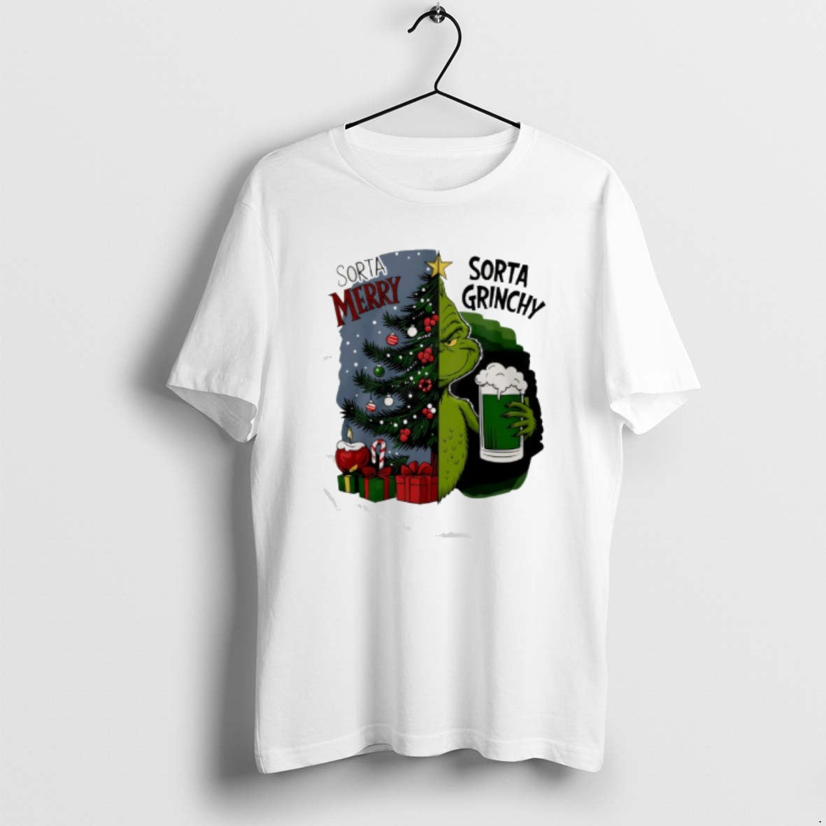 Official Grinch Sorta Merry Sorta Grinchy Christmas Holiday T-Shirts, Hoodie, Sweatshirt | AU18TeeNovaLab.com