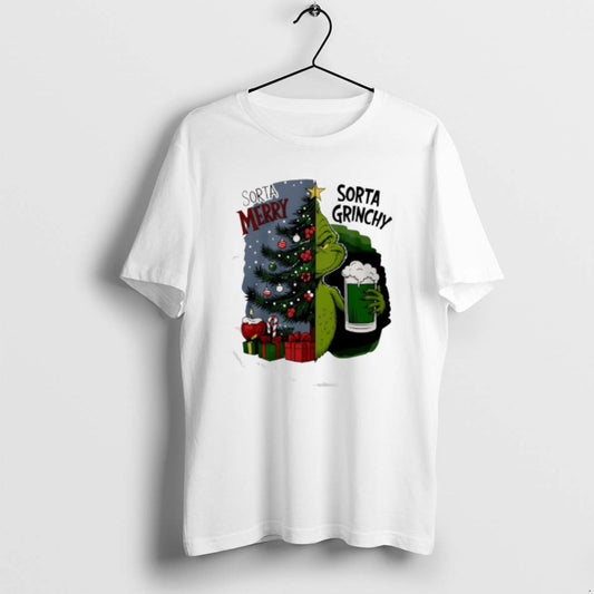 Official Grinch Sorta Merry Sorta Grinchy Christmas Holiday T-Shirts, Hoodie, Sweatshirt | AU18TeeNovaLab.com