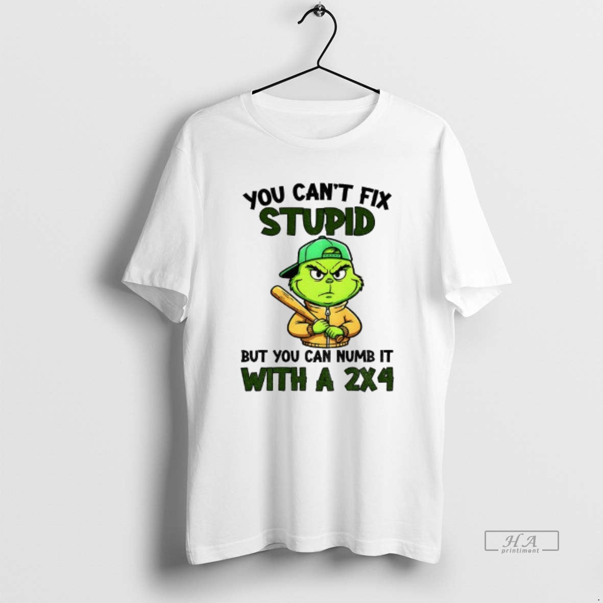 Official Grinch Baseball Player You Cant Fix Stupid But You Can Numb It With