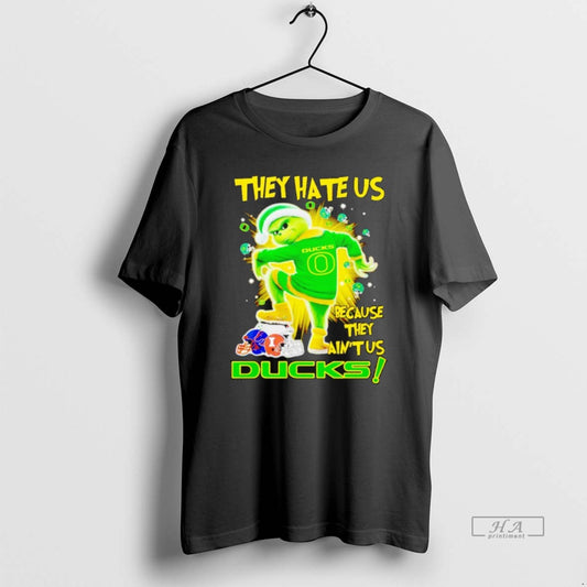 Official Grinch They Hate Us Because They Aint Us Ducks Christmas