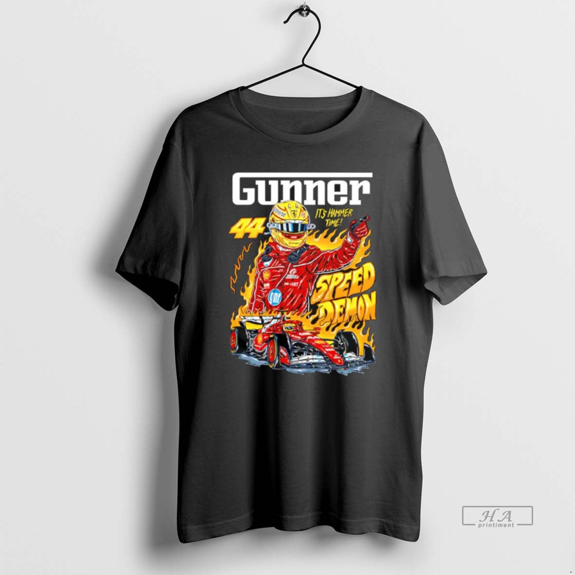 Official Gunner Speed Demon 44 Lewis Hamilton Its Hammer Time T-Shirts, Hoodie, Sweatshirt | AU18TeeNovaLab.com