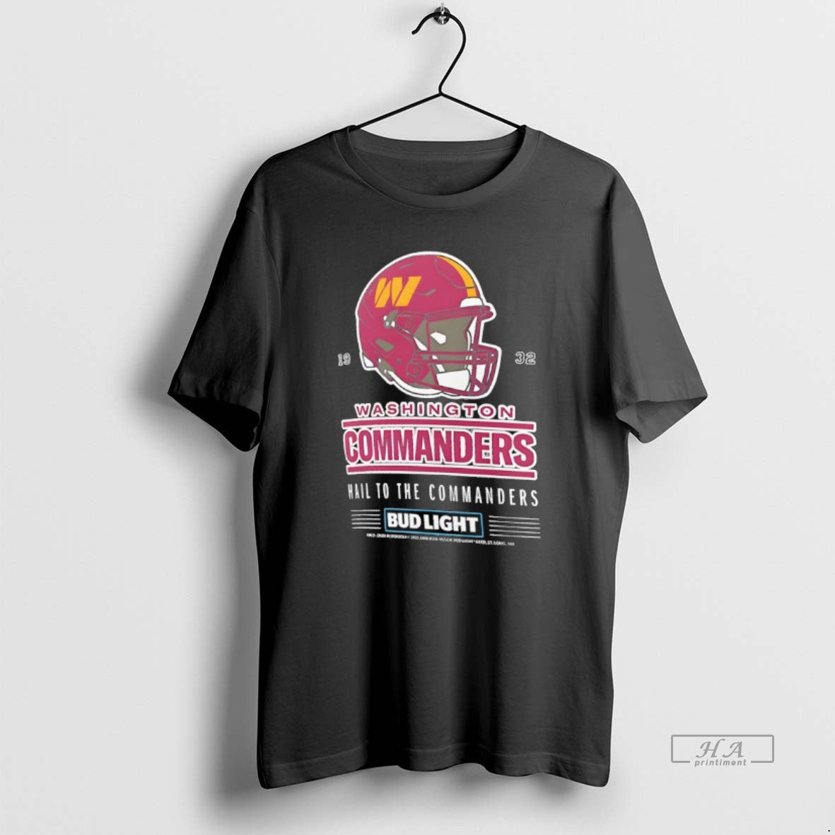 Official Hail To The Commanders Washington Commanders Bud Light T-Shirts, Hoodie, Sweatshirt | AU18TeeNovaLab.com