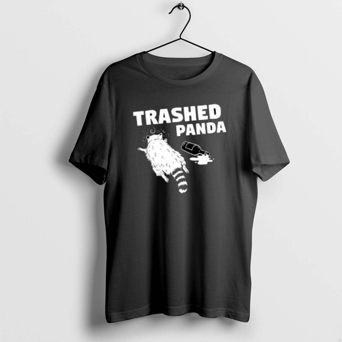 Official Hanover Drunk Raccoon Trashed Panda Circle Black T-Shirts, Hoodie, Sweatshirt | AU18TeeNovaLab.com