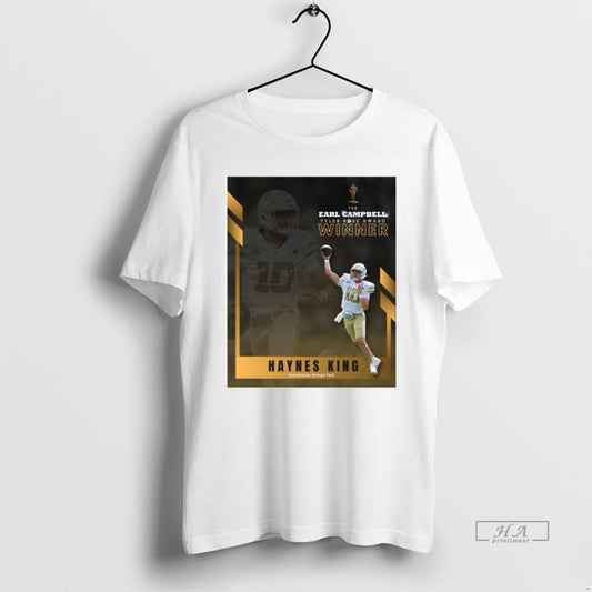 Official Haynes King Georgia Tech 2025 The Earl Campbell Tyler Rose Award Winner T-Shirts, Hoodie, Sweatshirt