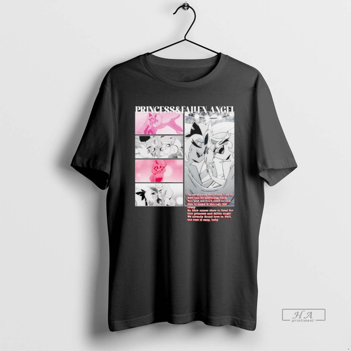 Official Hazbin Hotel Princess And Fallen Angel T-Shirts, Hoodie, Sweatshirt | AU18TeeNovaLab.com