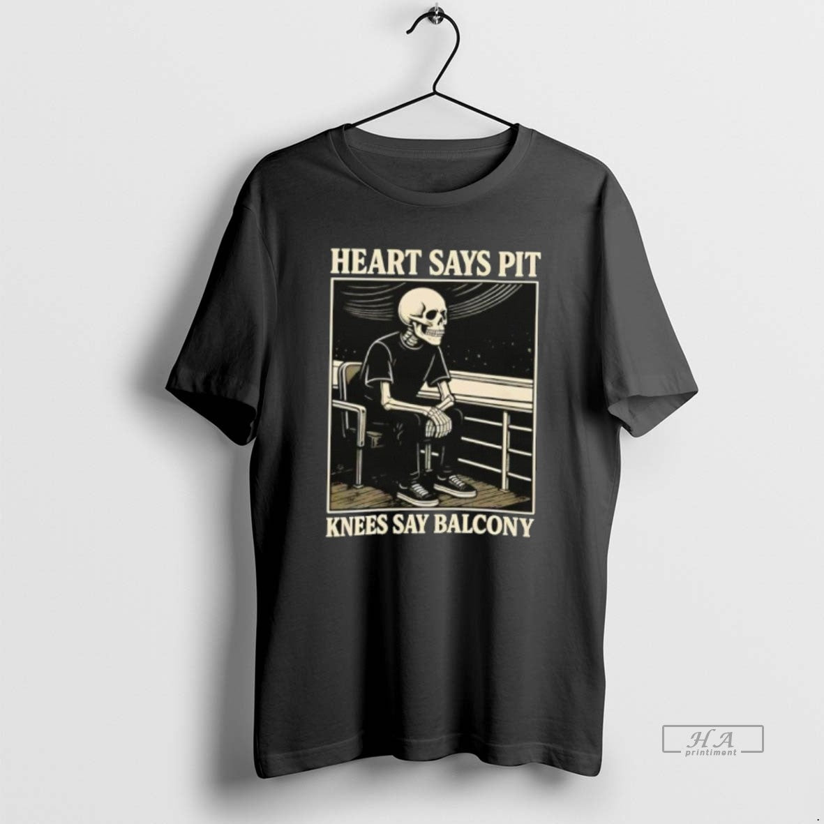 Official Heart Says Pit Knees Say Balcony Skeleton T-Shirts, Hoodie, Sweatshirt | AU18TeeNovaLab.com